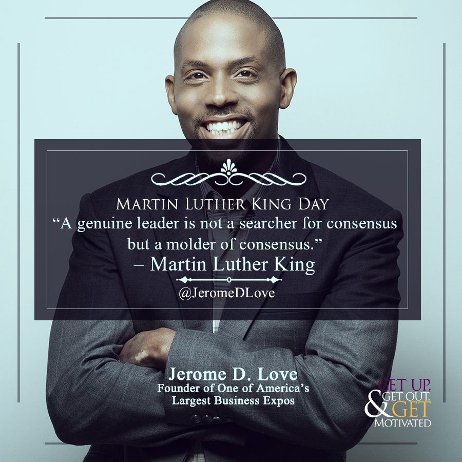 Jerome Love — MLK Day social graphic